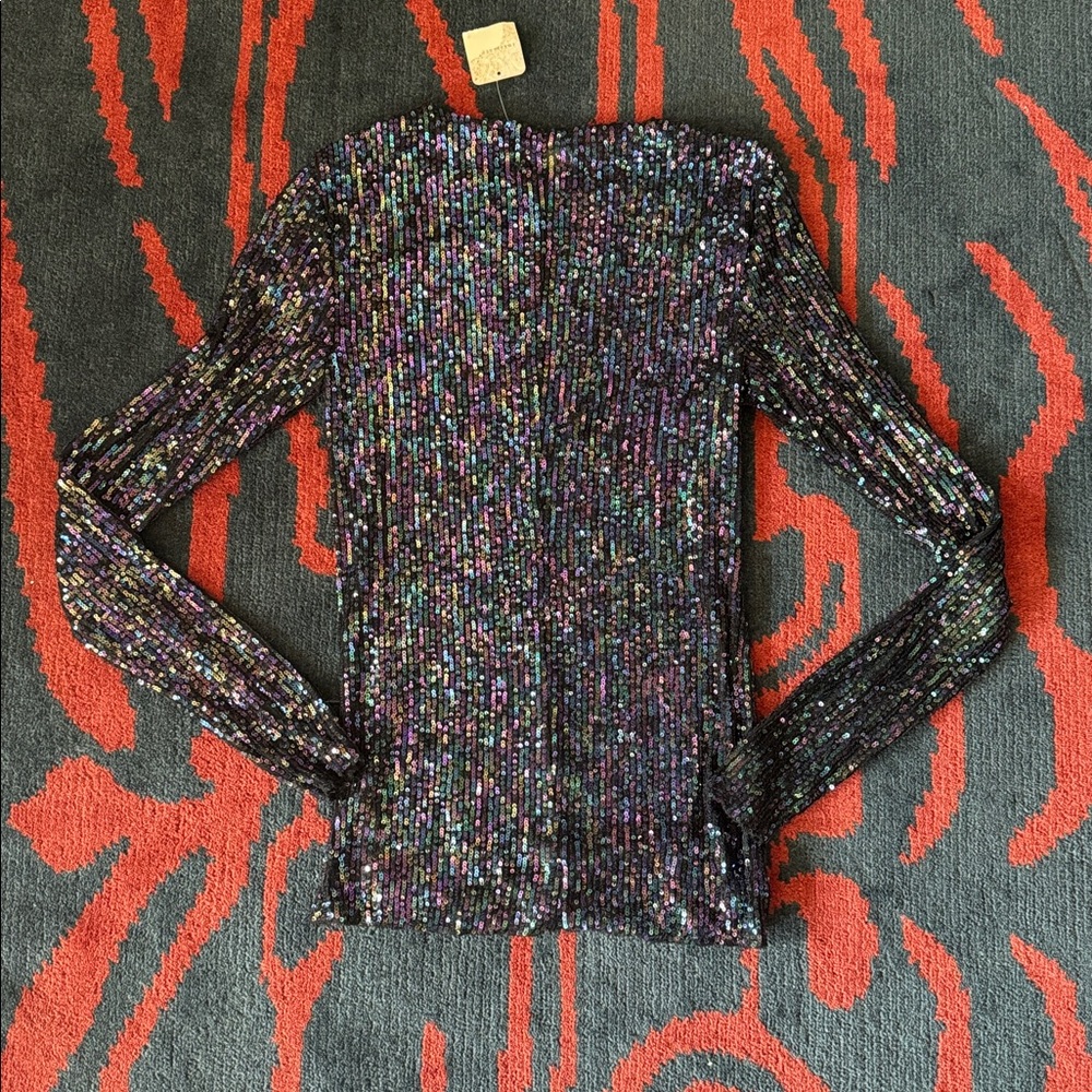 Free People Intimately Gold Rush Long Sleeve Top - Picture 8 of 8